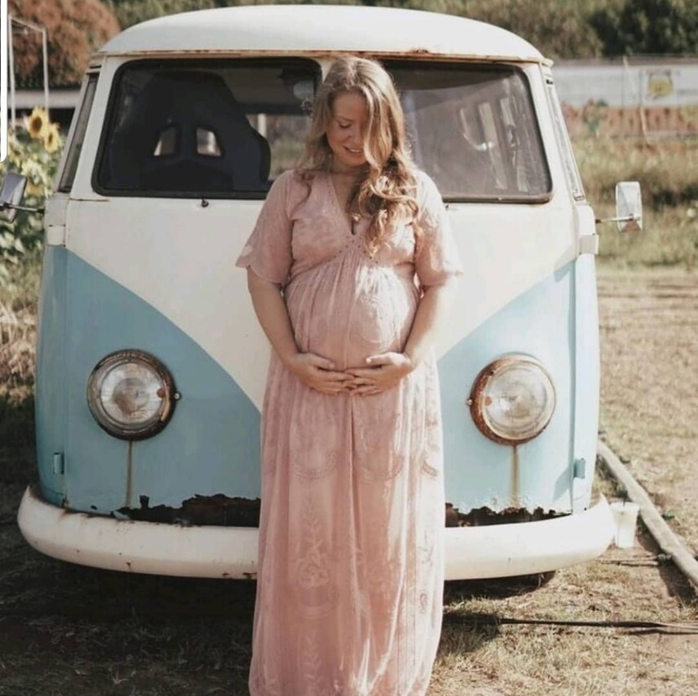 Pink Blush Maternity Dress Size M